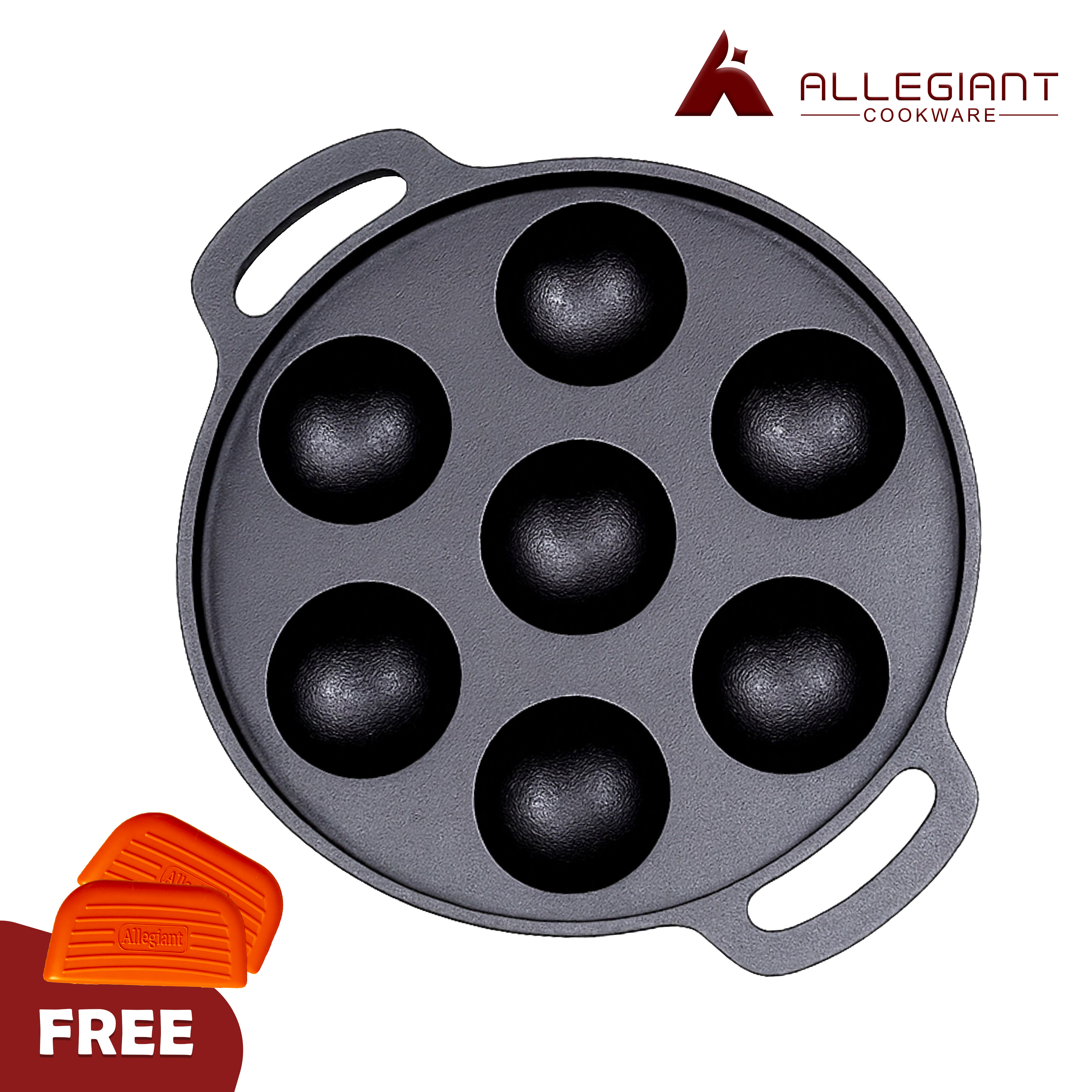Allegiant 9 PIT cast iron Appam Pan